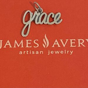 James Avery Retired “Grace” Script Charm